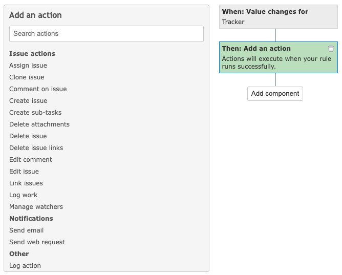 redmine automation actions 
